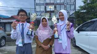 Dalam Lomba FLS2N Tingkat Kabupaten, SMAN 1 Concong Sabet Dua Juara Sekaligus