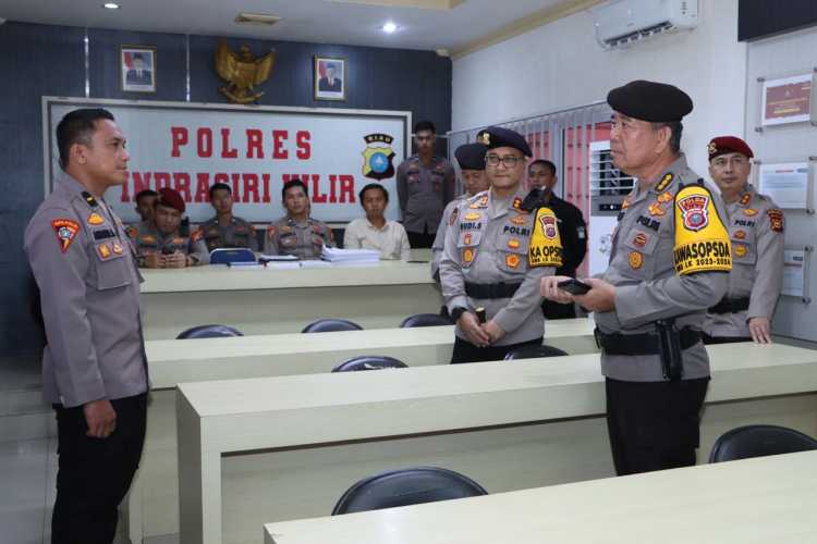 Irwasda Polda Riau Tinjau Distribusi Logistik dan Pengamanan TPS