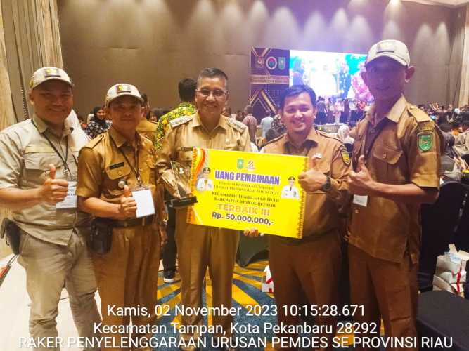 Tembilahan Hulu Pemenang Lomba Evaluasi Kinerja Kecamatan Tingkat Provinsi Riau Tahun 2023