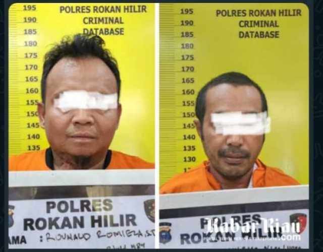 Mantan Plt. Sekwan  dan Bendahara DPRD Rohil  Ditahan,Tersandung Pidana Tipikor Di Polres Rohil.
