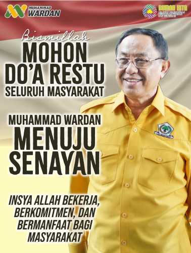 Menuju Senayan, H.M.Wardan Mohon Doa Restu Seluruh Masyarakat Indragiri Hilir