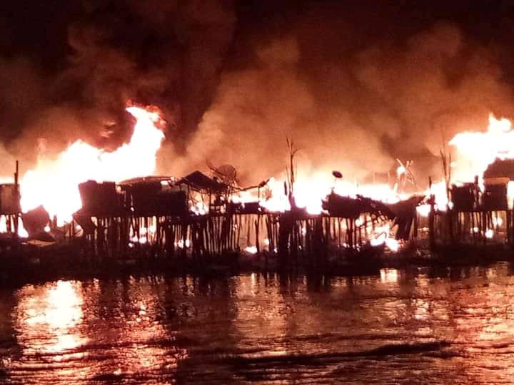 Peristiwa kebakaran di Concong Hanguskan 6 Rumah