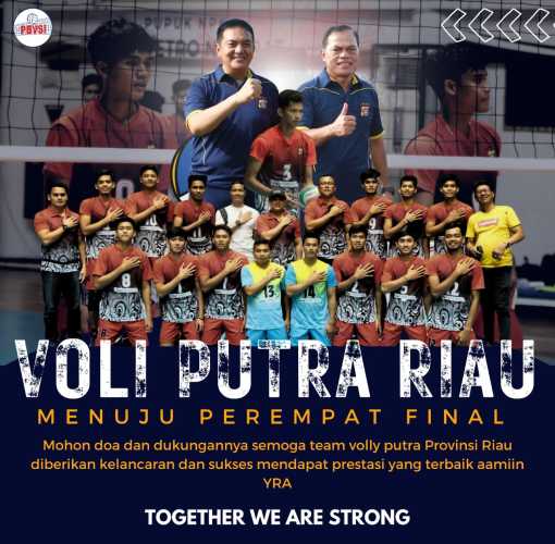 Tim Voli Putra Riau Masuk Delapan Besar Kapolri Cup 2023
