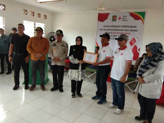 PT. TH. Indo Plantation Bersama PMI Cabang Indragiri Hilir Gelar Aksi Donor Darah
