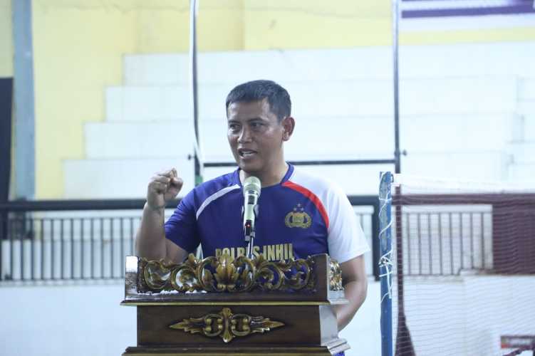 Dihadiri Tontowi Ahmad, Turnamen Badminton Kapolres Inhil Cup Dibuka Secara Resmi