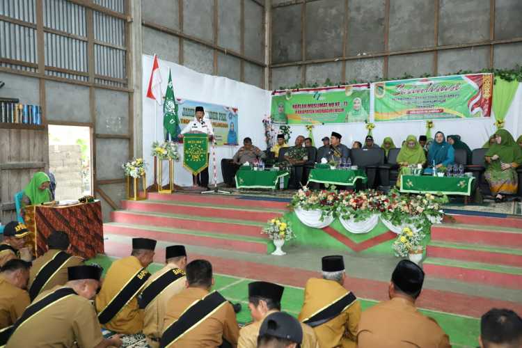 Bupati H.M Wardan membuka secara resmi acara Jambore Kader PKK Kecamatan Pelangiran