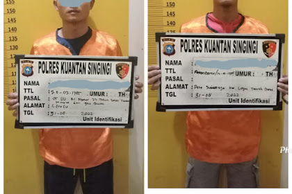 Satreskrim Polres Kuansing Tangkap dua Orang Pelaku Penyalahgunaan BBM Bersubsidi.