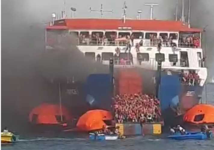 PT.ASDP Indonesia Ferry ( Persero) : Diduga Sumber Api dari Salah Satu Bus yang Ikut Menyeberang