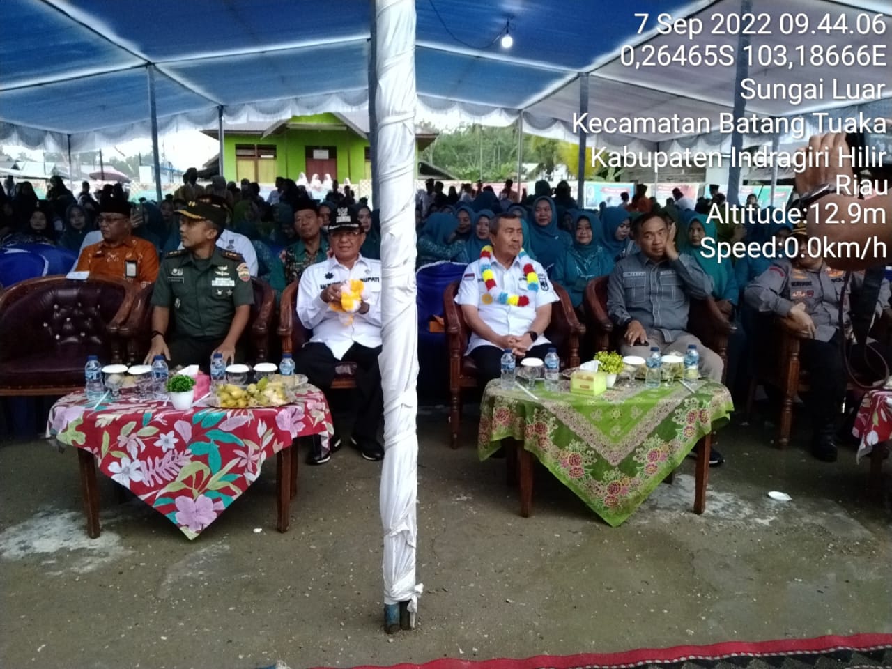 Danramil 12/Batang Tuaka Mendampingi Kunjungan Gubernur Riau