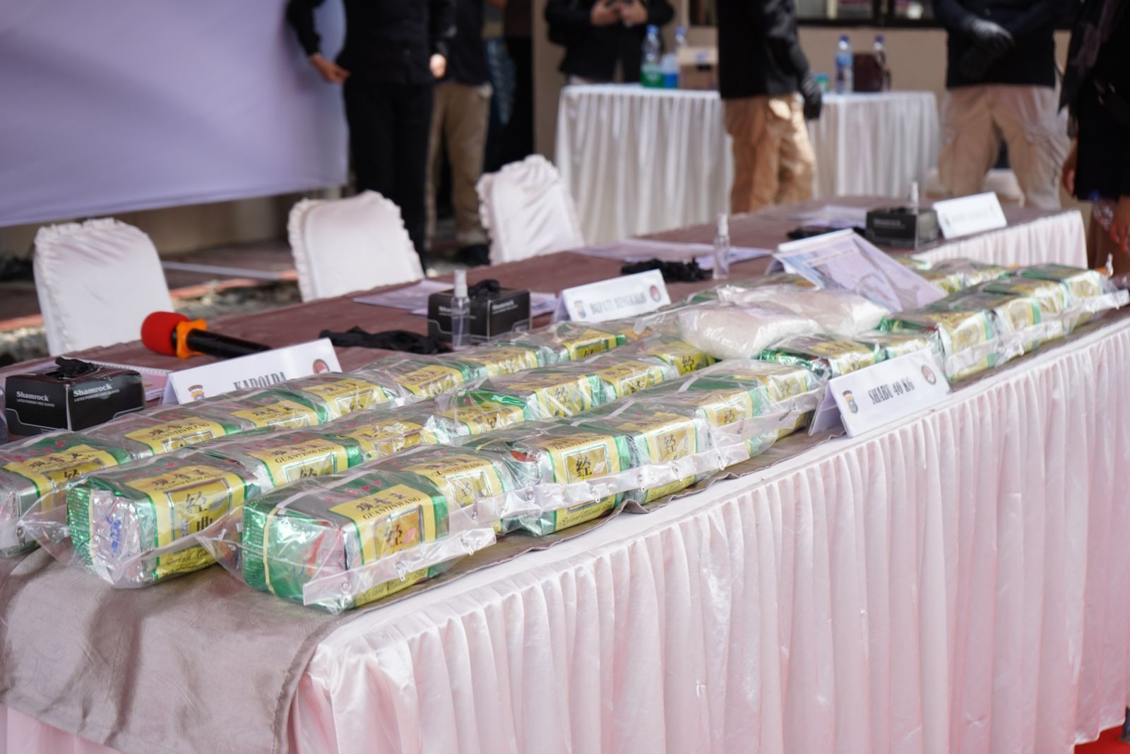 Direktorat Reserse Narkoba Polda Riau dan Polres Bengkalis Gagalkan Peredaran Narkoba Sejumlah 40 Kg