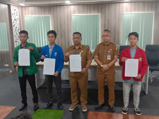 Penandatanganan MoU IAI Lukman Edy, STAI Al-Azhar, STAI Al-Kifayah dan Pergerakan Mahasiswa Islam Riau dengan RSD Madani dan Dinkes Pekanbaru