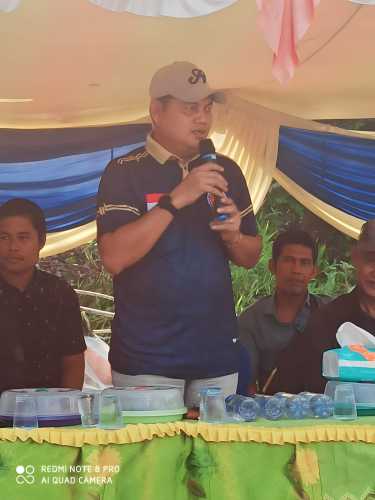 Ketua MAVI Inhil Buka Open Tournament Bola Volli Putra Dusun Cup 2 di Desa Pebenaan Inhil