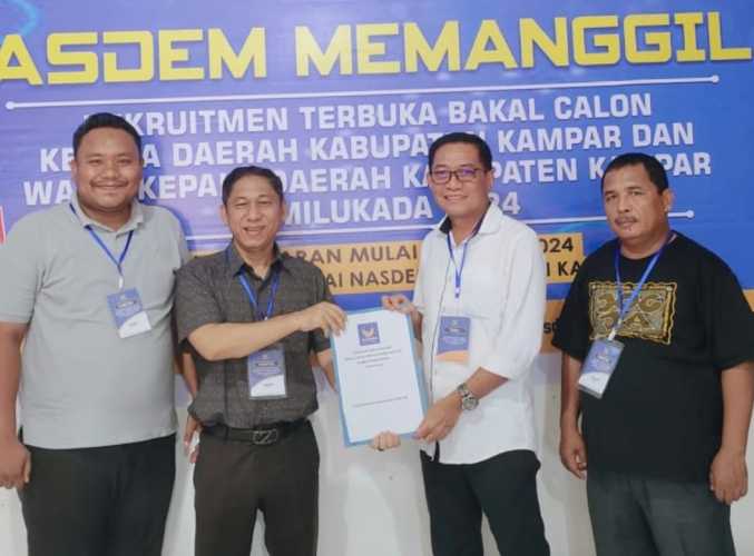 Siap Pimpin Kampar, Yurjani Moga Mendaftar ke NasDem