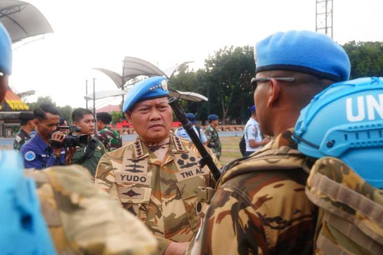 TNI Dipercaya Jaga Perdamaian Di Afrika Tengah, Panglima TNI: Ini Tugas Mulia Dan Kehormatan.