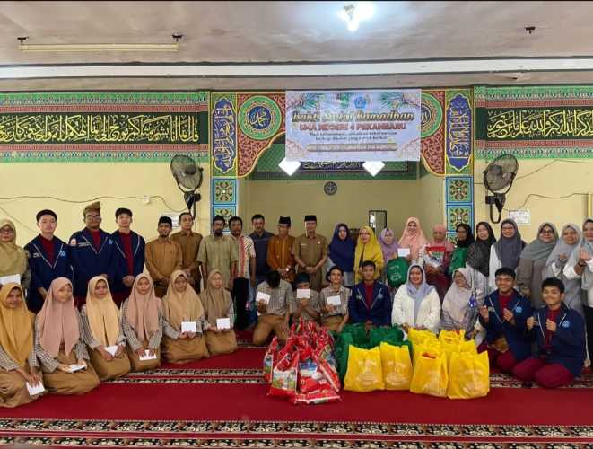 Gema Ramadan SMA 4 Pekanbaru Ditutup dengan Buka Bersama