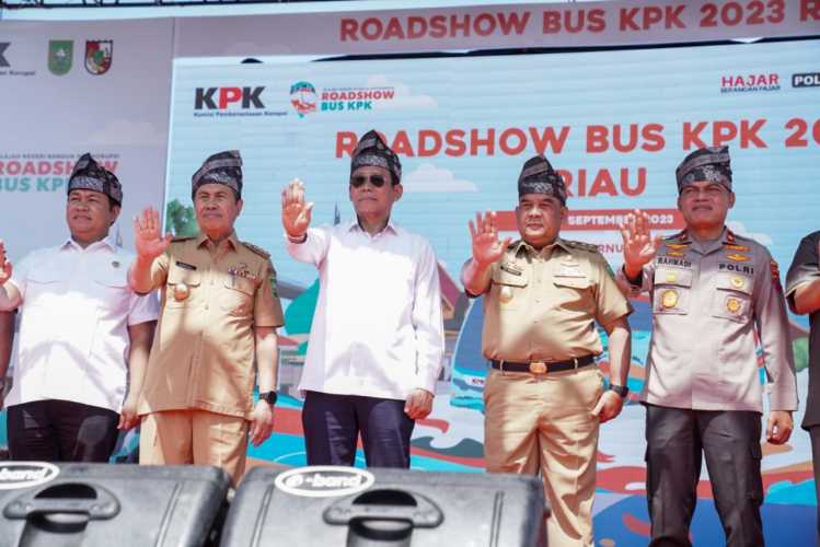 Bus Antikorupsi KPK Mampir di Kantor Gubri, KPK Serukan Tolak Praktik Politik Uang